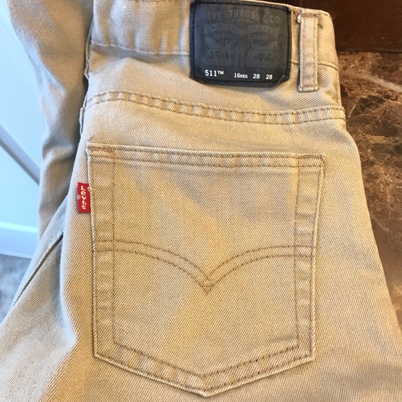 Like New Levi’s 511 Slim tan color jeans - Picture 5 of 8